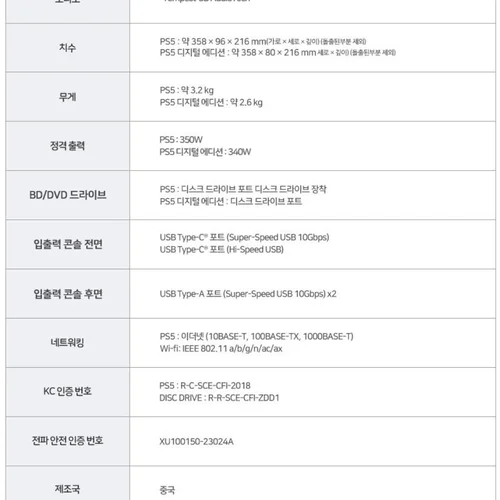 소니 PS5 PlayStation5 플레이스테이션 5 디지털 에디션 슬림 825GB 11